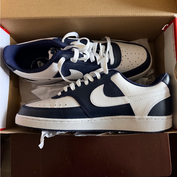 Nike Other - Nike Men’s Low-Top Sneakers - Navy and White